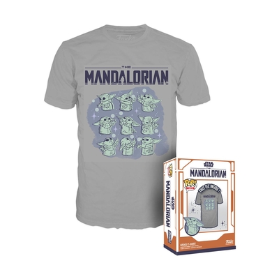 Product T-Shirt Funko Boxed Pop!  Star Wars: The Mandalorian Grogu On Ship T-Shirt  (S) base image