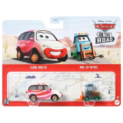 Product Mattel Disney Pixar: Cars On the Road - Claire Gunzer (Set of 2) (HLH66) EN,FR,DE,ES,PT,IT,NL,SE,DK,NO,FI,PL,CZ,SK,HU,RU,GR,TR,AR Pack / Carton Blister Pack base image