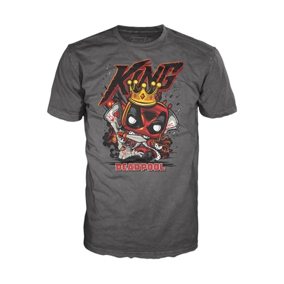 Product T-Shirt Funko Pop! T-Shirt (Adult): Deadpool King Deadpool T-Shirt (S) base image