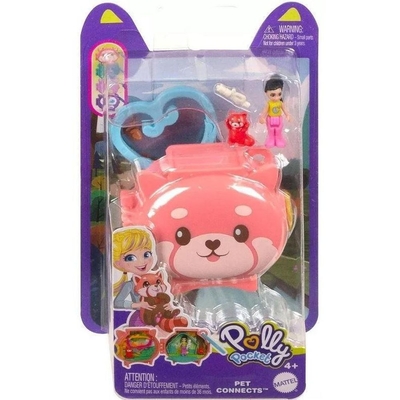 Product Mattel Polly Pocket Mini: Pet Connects - Fox Compact Playset (HRD39) EN,FR,DE,ES,PT,IT,NL,SE,DK,NO,FI,PL,CZ,SK,HU,RU,GR,TR,AR Pack / Carton Blister Pack base image