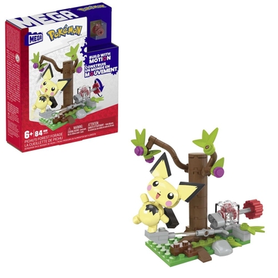 Product Mattel Mega Pokemon Adventure Builder: Pichus Forest Forage (HPB59) EN,FR,DE,ES,PT,IT,NL,SE,DK,NO,FI,PL,CZ,SK,HU,RU,GR,TR,AR Pack / Carton Box base image