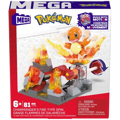Product Mattel Mega Pokemon Adventure Builder: Charmanders Fire-Type Spin (HTH86) EN,FR,DE,ES,PT,IT,NL,SE,DK,NO,FI,PL,CZ,SK,HU,RU,GR,TR,AR Pack / Carton Box base image