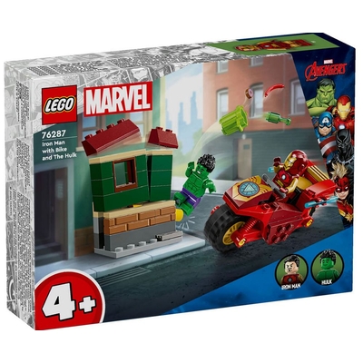 Product Lego Marvel: Iron Man with Bike and The Hulk (76287) base image
