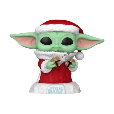 Product Φιγούρα Funko Pop! Disney Star Wars: Mandalorian Holiday - Grogu #747 Bobble-Head base image