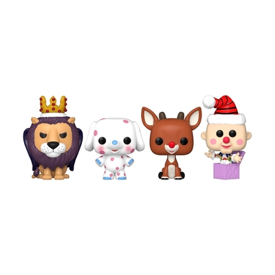 Product Φιγούρες Funko Pocket Pop! 4-Pack: Rudolph The Red-Nosed Reindeer - Happy Holidays base image