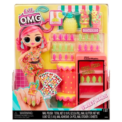 Product MGA L.O.L. Surprise!: O.M.G. Sweet Nails™ - Pinky Pops Fruit Shop Doll (503842-EUC) base image