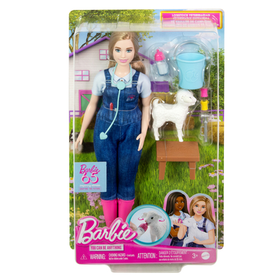 Product Mattel Barbie® You Can Be Anything: 65Th Anniversary -  Livestock Farm Veterinarian (HRG42) base image