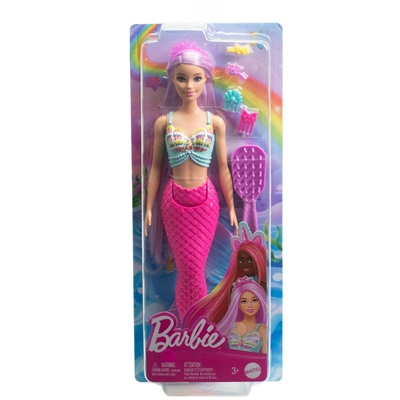Product Mattel Barbie Barbie A Touch of Magic Mermaid Long Hair Doll (HRR00) EN,FR,DE,IT,NL,ES,PT,SE,FI,DK,NO,BG,PL,CZ,SL,HU,RO,GR,TR,RU,AR Pack / Carton Blister Pack base image