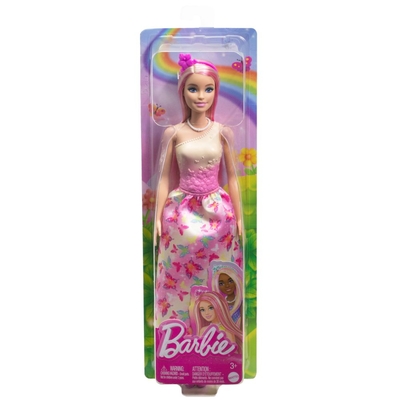 Product Mattel Barbie Blonde/Pink Hair Doll (HRR08) EN,FR,DE,ES,PT,IT,NL,SE,DK,NO,FI,PL,CZ,SK,HU,RU,GR,TR,AR Pack / Carton Blister Pack base image