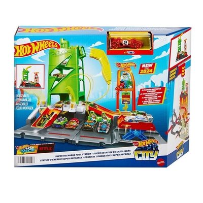 Product Mattel Hot Wheels® City: Super Recharge Fuel Station - Playset (HTN79) base image