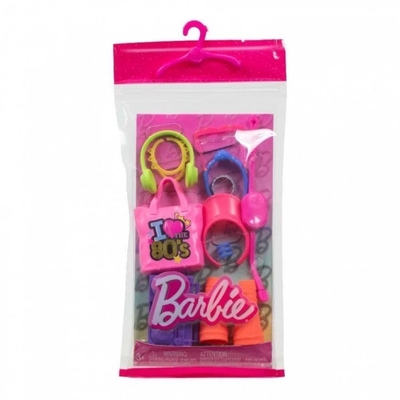 Product Ρούχα για Κούκλες Mattel Barbie: Pink Bag I Love 80s Accessories (HWV74) base image
