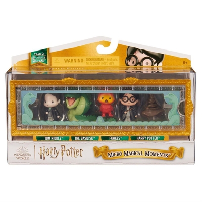 Product Spin Master Harry Potter: Micro Magical Moments - Tom Riddle/The Basilisk/Fawkes/Harry Potter Mini Figures 5Pack (6068622) base image