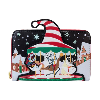 Product Πορτοφόλι Loungefly Disney: The Nightmare Before Christmas - Journey To Christmas Town Zip Around Wallet (WDWA3159) base image