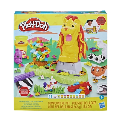 Product Πλαστελίνες Hasbro Play-Doh - Growin Mane Lion And Friends (F7221) base image