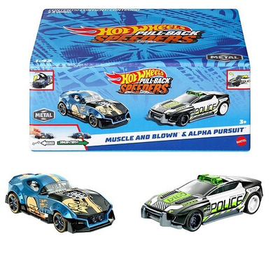 Product Mattel Hot Wheels: Pull-Back Speeders - Muscle and Blown  Alpha Pursuit (HPR97) base image