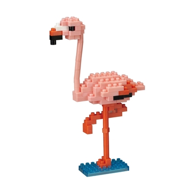 Product Φιγούρα Τουβλάκια Bandai Nanoblock  Animal Pink Flamingo Building Block Figure (NBC204) base image