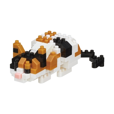 Product Φιγούρα Τουβλάκια Bandai Nanoblock  Animal Calicot Cat Building Block Figure (NBC265) base image