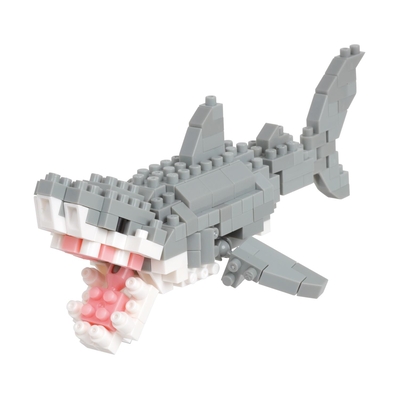 Product Φιγούρα Τουβλάκια Bandai Nanoblock  Animal White Shark Building Block Figure (NBC332) base image
