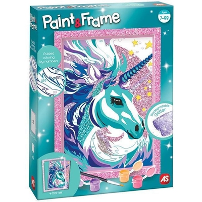 Product Παιδικές Χειροτεχνίες AS Paint Frame Fairytale Unicorn (1038-41017) base image