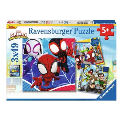 Product Ravensburger Puzzle: Marvel - Spidey and his Amazing Friends (3x49pcs) (5730) base image