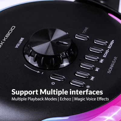 Product Karaoke Sonic Gear Bt5.3 Portable Rgb Wireless Speaker Iox K800 Black base image