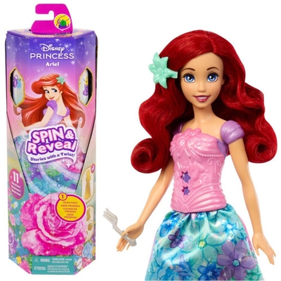 Product Κούκλα Mattel Disney Princess: Spin Reveal - Ariel Doll (HTV88) base image