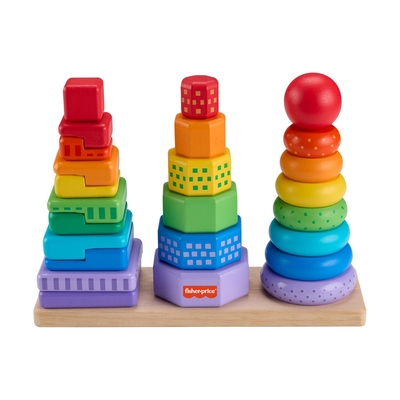 Product Παιχνίδι Fisher-Price - Wooden Stacking Shape Sorter (HXT76) base image