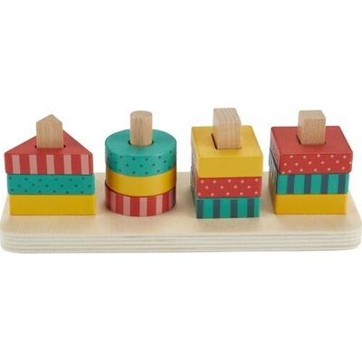 Product Βρεφικό Παιχνίδι Fisher-Price: Wooden Shape Stacker (HXV05) base image