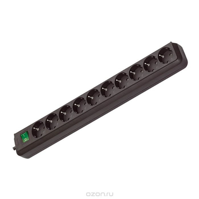 Product Πολύπριζο Με Διακόπτη Brennenstuhl ECO-Line 10 Θέσεων, Καλώδιο 3m Μαύρο base image