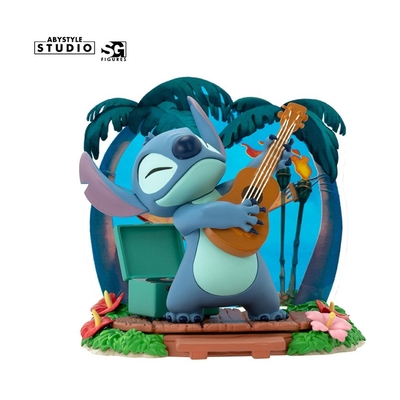 Product Abysse Disney: Stitch - Guitar Statue (10cm) (ABYFIG138) base image