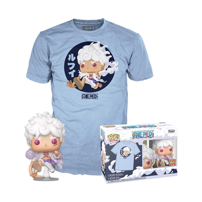 Product Funko Pop! & Tees: One Piece - Luffy Fifth Gear Vinyl & T-Shirt (M) base image