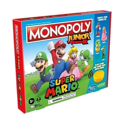 Product Επιτραπέζιο Παιχνίδι Hasbro Monopoly: Junior - Super Mario Edition (Greek Language) (F4817) base image