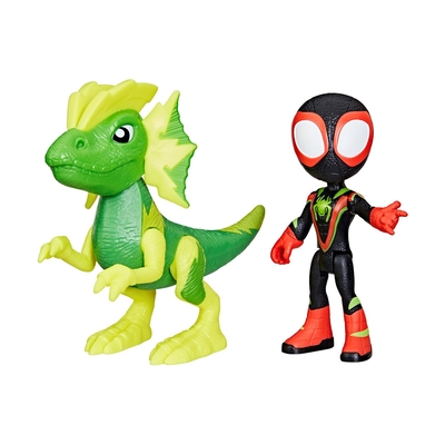 Product Φιγούρα Hasbro Dinsey Marvel: Spidey And His Amazing Friends Dino-Webs - Miles Spin Morales Marvels Electrosaurus (G0121) base image