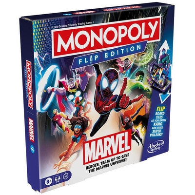 Product Επιτραπέζιο Παιχνίδι Hasbro Marvel: Monopoly - Flip Edition (Greek Language) (F9931) base image