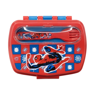 Product Δοχείο Φαγητού Stor: Marvel: Spider-Man Arachnid Grid -  Funny Sandwich Box With Cutlery (74709) base image