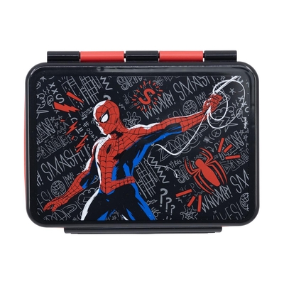 Product Σετ Φαγητού Stor Marvel: Spiderman Black Board - Ss Clamp Rectangular Sandwich Box (1100ml) (74756) base image