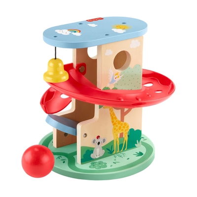 Product Λούτρινο Fisher-Price - Wooden Treehouse Ball Run (HXT92) base image