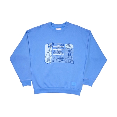 Product Μπλούζα Loungefly Disney: Dogs & Cats Oversized Crewneck Sweatshirt (L) base image