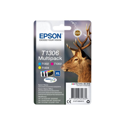 Product Μελάνι Epson T1306 multipack - 3-pack - XL - yellow, cyan, magenta - original base image