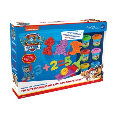 Product Πλαστελίνες John Hellas: Paw Patrol - Με Σετ Αριθμητικής (03986PM) base image