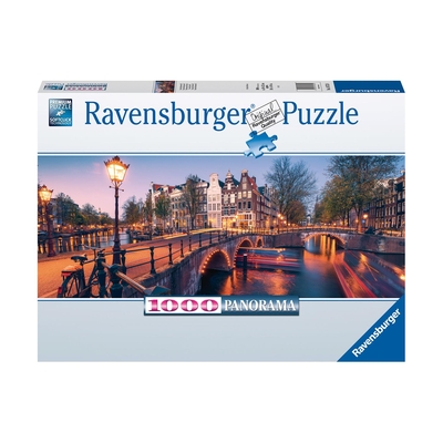 Product Παζλ Ravensburger Puzzle: Panorama - Evening in Amsterdam (1000pcs) (12000446) base image