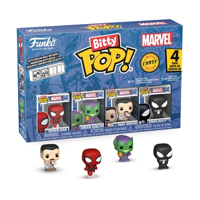 Product Φιγούρα Funko Bitty Pop! 4-Pack: Spider-Man - Spider-Man, Green Goblin, J. Jonah Jameson, Spiderman Symbiote Suit base image