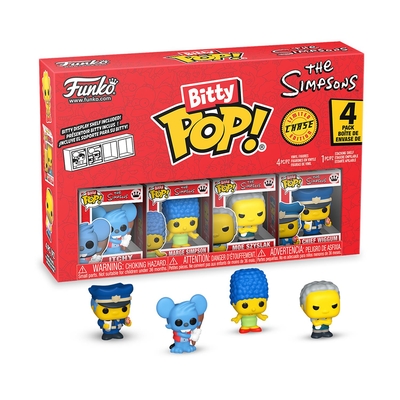 Product Φιγούρα Funko Bitty Pop! 4-Pack: The Simpsons - Itchy, Marge Simpson, Moe Szyslak, Chief Wiggum base image