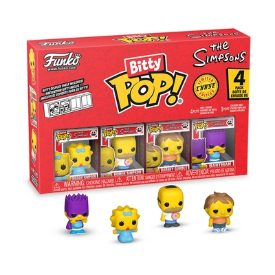 Product Φιγούρα Funko Bitty Pop! 4-Pack: The Simpsons - Maggie Simpson, Homer Simpson, Barney Gumble, Bartman base image