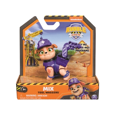 Product Μινιατούρα Spin Master Paw Patrol: Rubble Crew - Mix Tool Waggers Action Pup (20148304) base image
