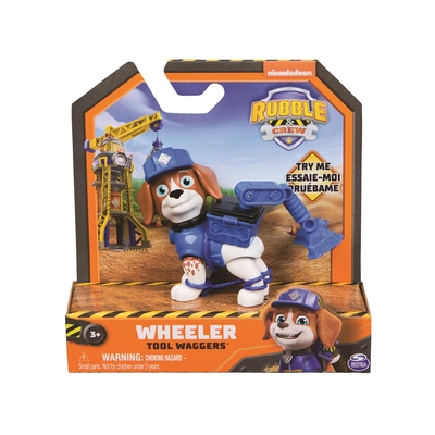 Product Μινιατούρα Spin Master Paw Patrol: Rubble Crew - Wheeler Tool Waggers Action Pup (20148306) base image