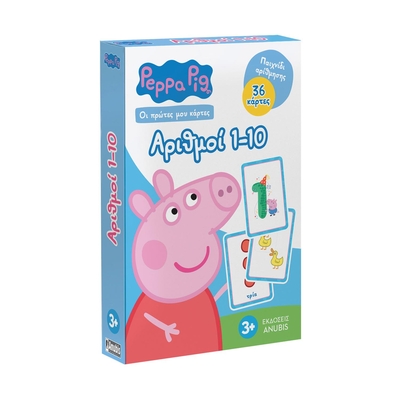 Product Παιχνίδι με Κάρτες Anubis Οι Πρώτες Μου Κάρτες: Peppa Pig- Αριθμοί 1-10 base image