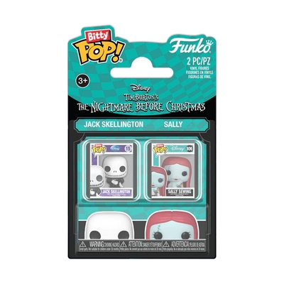 Product Φιγούρα Funko Bitty Pop! 2-pack Disney: The Nightmare Before Christmas - Jack & Sally base image