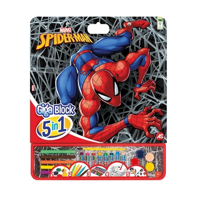 Product Παιχνίδι Ζωγραφικής AS Giga Block Drawing Set 4 in 1 Spiderman (1023-62752) base image