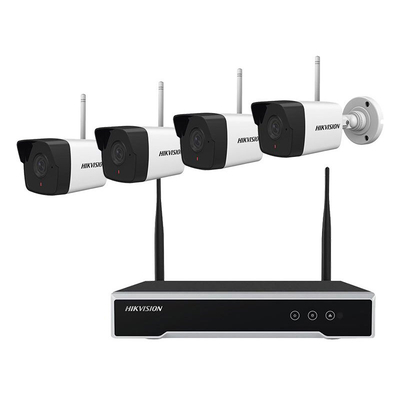 Product Σύστημα Παρακολούθησης Hikvision WiFi Kit με 4 Κάμερες 2MP NK42W0-1T (WD) base image